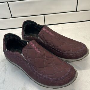 Cushe Footwear Surf Slipper Quilted Purple Slip On Loafer Size 10